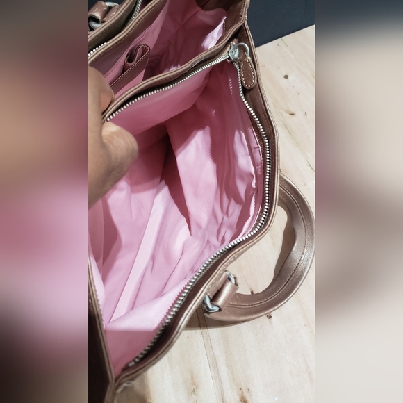 Vintage Cole Haan Bronze Bag with Silver Hardware - Picture 13 of 14